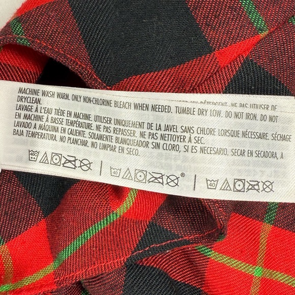 DISNEY STORE Girls Minnie Mouse Ice Skating Plaid Winter Nightgown 5/6 Cozy Warm - Picture 13 of 15